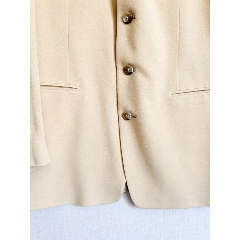 Monsieur‎ Givenchy vtg men's beige wool sport coat jacket 44R